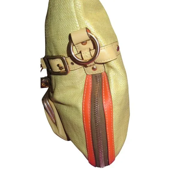 Coach 2008 Bonnie Leather Fold over Expandable Convertible Tote Kisslock Pocket - Picture 5 of 16